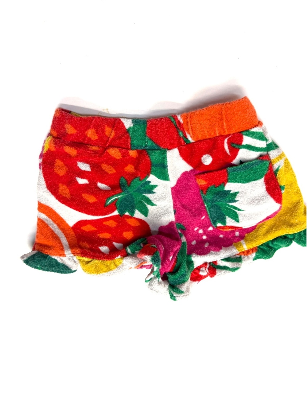 Mini Boden Baby Girls Fruit Print Terry Cloth Shorts 2-3